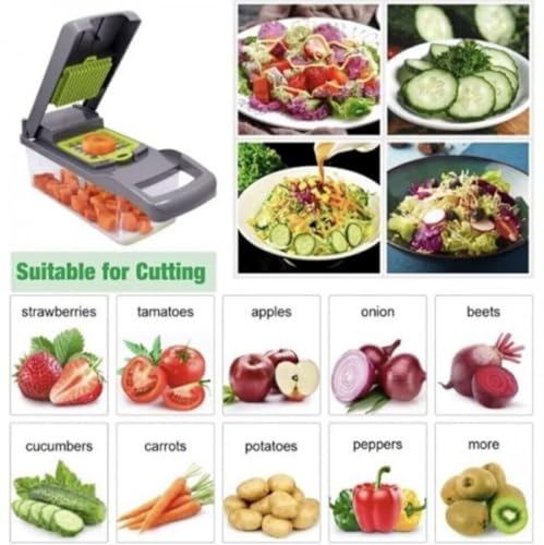 Cortador de verduras multifunción 16 en 1 miniatura 2