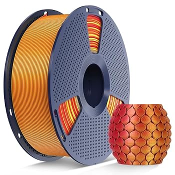 SUNLU Silk Dual Color PLA Filament, 1KG, Silk Dual Color (Red Gold)