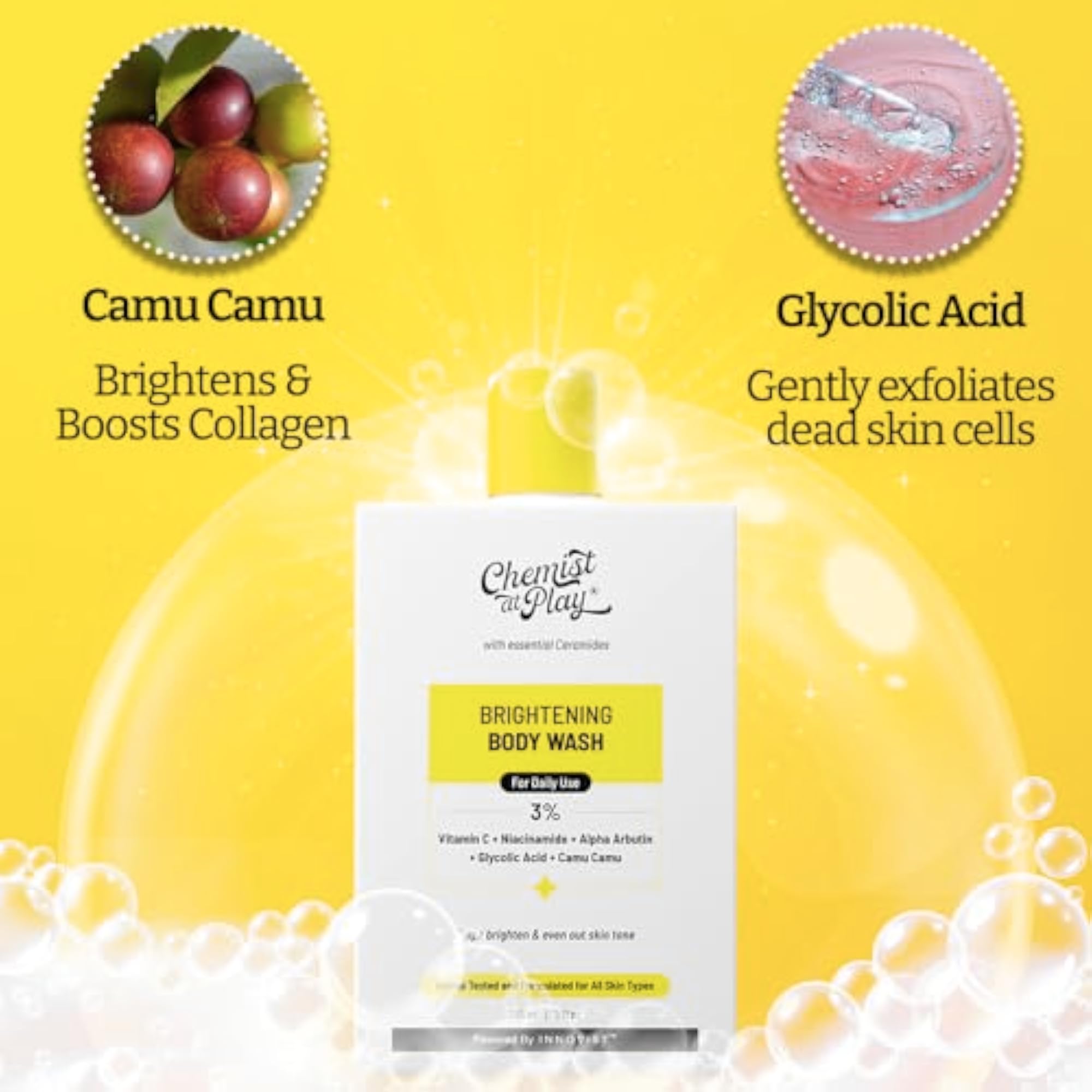Brightening Vitamin C Body Wash, Glowing Skin