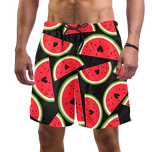 Short de plage à séchage rapide VERED avec motifs cœurs pastèques