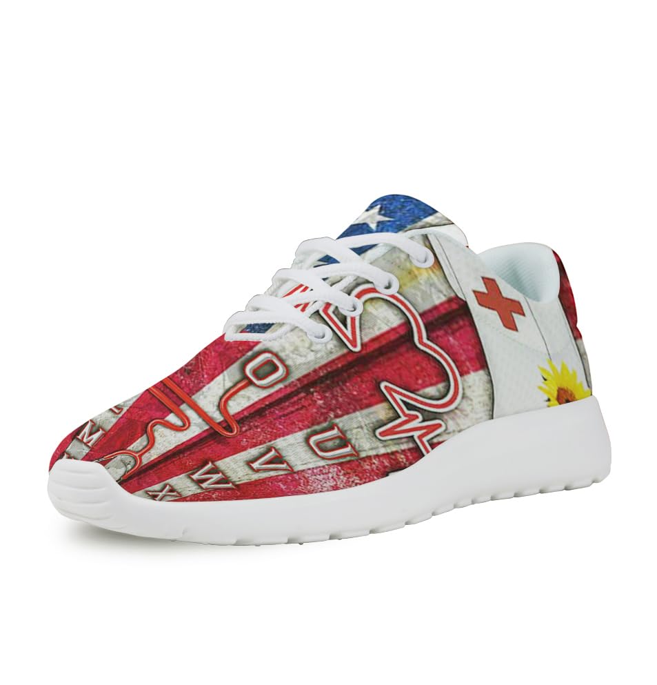 Nurses Day Shoes for Women Men Trail Running Casual Fashion Sneakers Slip-on Tennis Shoes