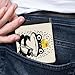 Frog With Duck And Toothbrushes Shower Scene Slim Bifold Wallet for Men Women, Fashion PU Leather Credit Card Holder with Double-Sided Pattern, Portable Money Organizer Purse, Best Gifts for Boys & Te