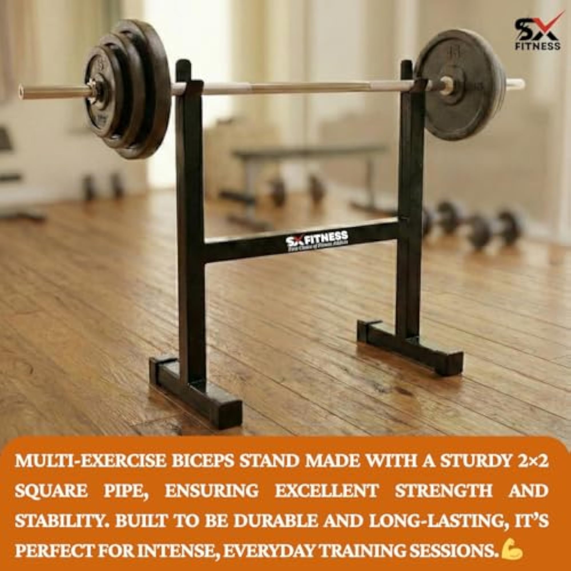 Heavy Duty Bicep Stand for Biceps & Triceps Exercises