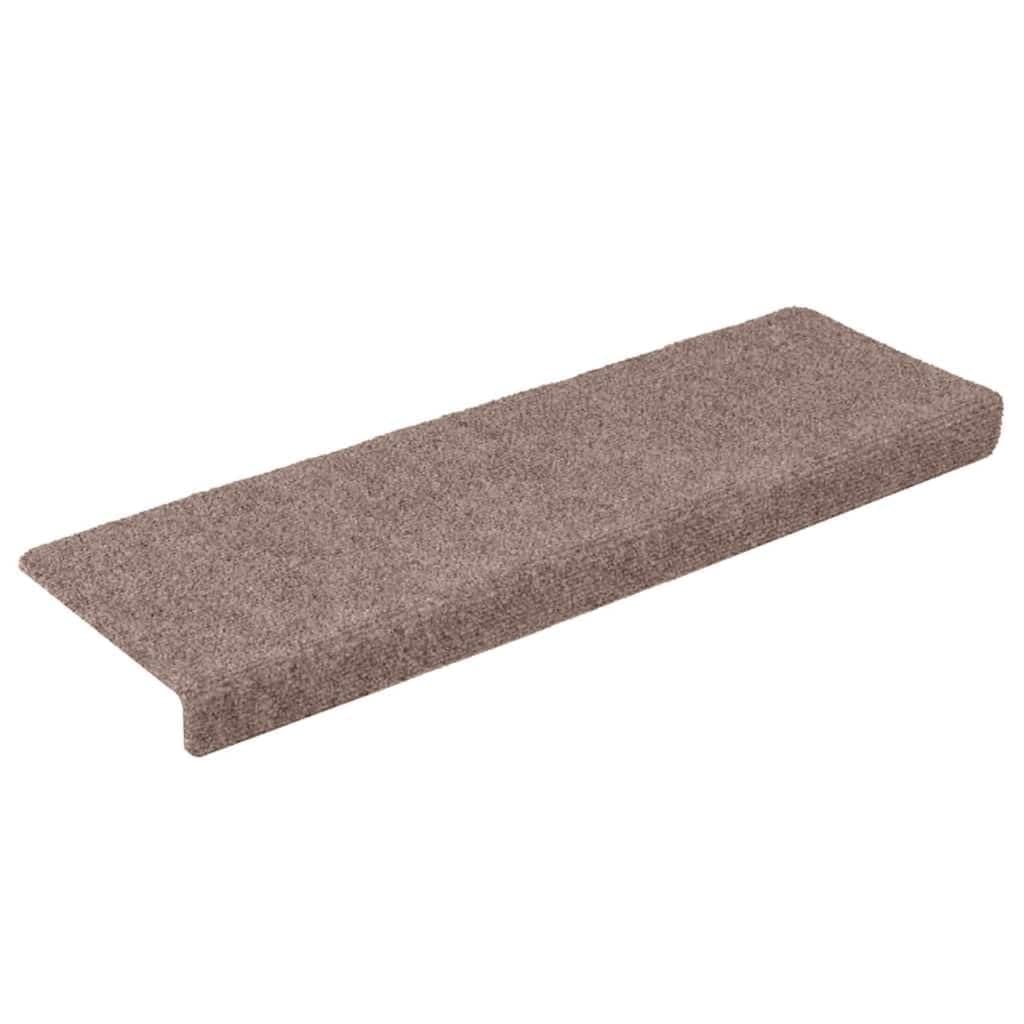 Naklejka na schody 30 sztuk 65 x 21 x 4 cm jasnobrązowa