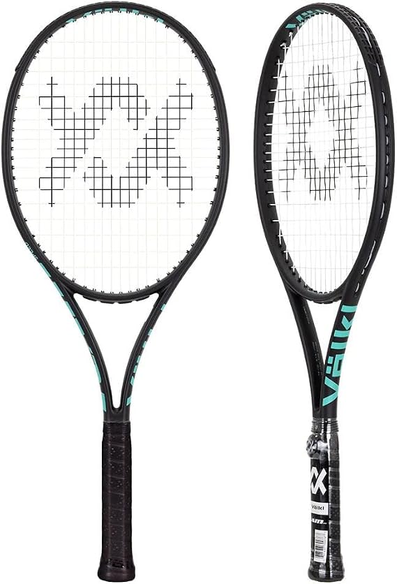 VOLKL Team Speed Black/Turquoise | Tennis Racquet | Featuring Vibration Control Handle System | 265g or 9.4oz | Grip Sizes: 0-5