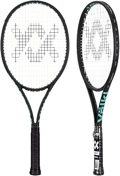 VOLKL Team Speed Black/Turquoise | Tennis Racquet | Featuring Vibration Control Handle System | 265g or 9.4oz | Grip Sizes: 0-5