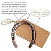AerWo 20pcs Good Lucky Horse Shoes with Kraft Tag, Metal Mini Craft Horseshoes Decorations for Rustic Vintage Wedding Party Decor Western Party Decorations #2