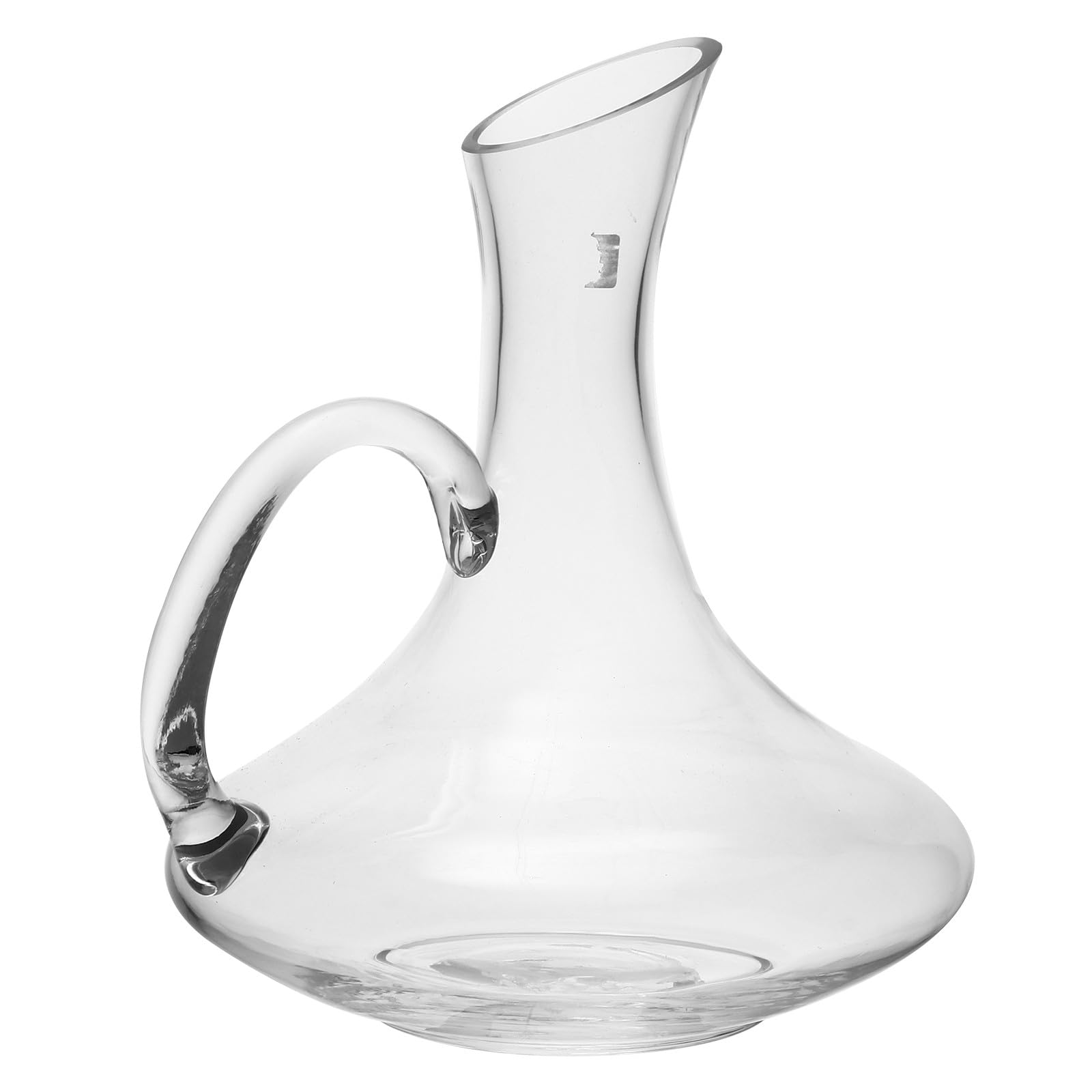 Decantador de Vino Tinto de 1500 Ml con Asa Ergonómica y Vertedor Anti-grietas, Recipiente Transparente para Almacenamiento y Servicio Doméstico en Restaurante y Hogar