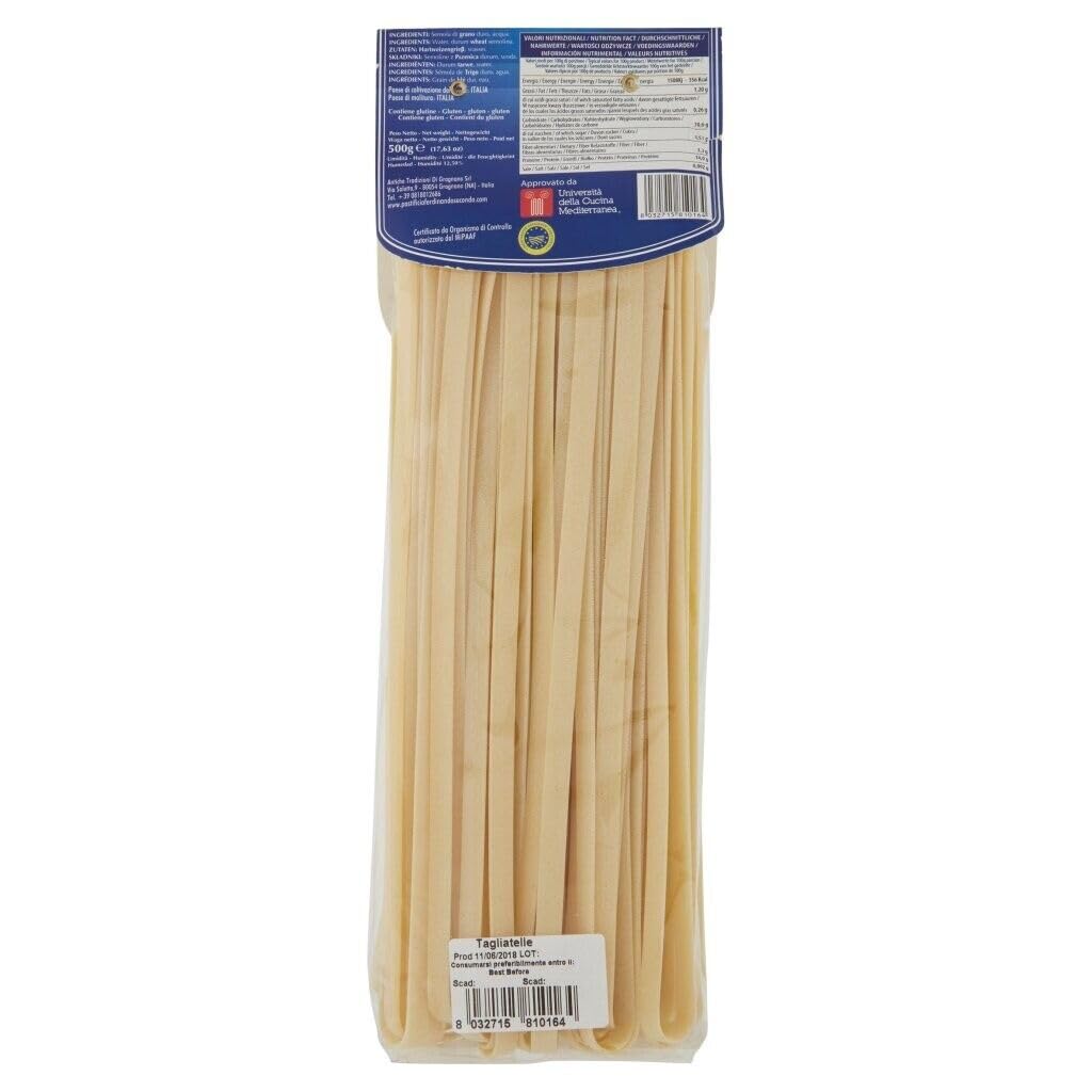 Rummo 12er-Pack Pastificio Ferdinando II Tagliatelle Pasta di Gragnano I.G.P.,Nudeln aus Hartweizengrieß 500g