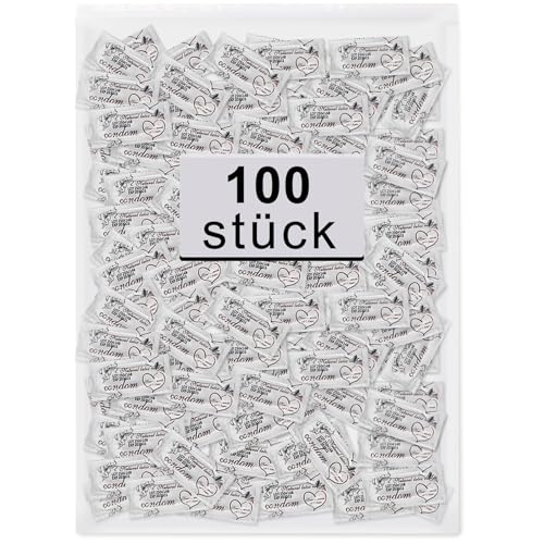 Kondome 100 Stück Packung - Condoms für männer - Natürliches Empfinden - Extra dünne Kondome für intensives Empfinden beim gemeinsamen Liebesspiel- 53 mm breite - Condoms for Men Kondome 100 Stück Packung - Condoms für männer - Natürliches Empfinden - Extra dünne Kondome für intensives Empfinden beim gemeinsamen Liebesspiel- 53 mm breite - Condoms for Men