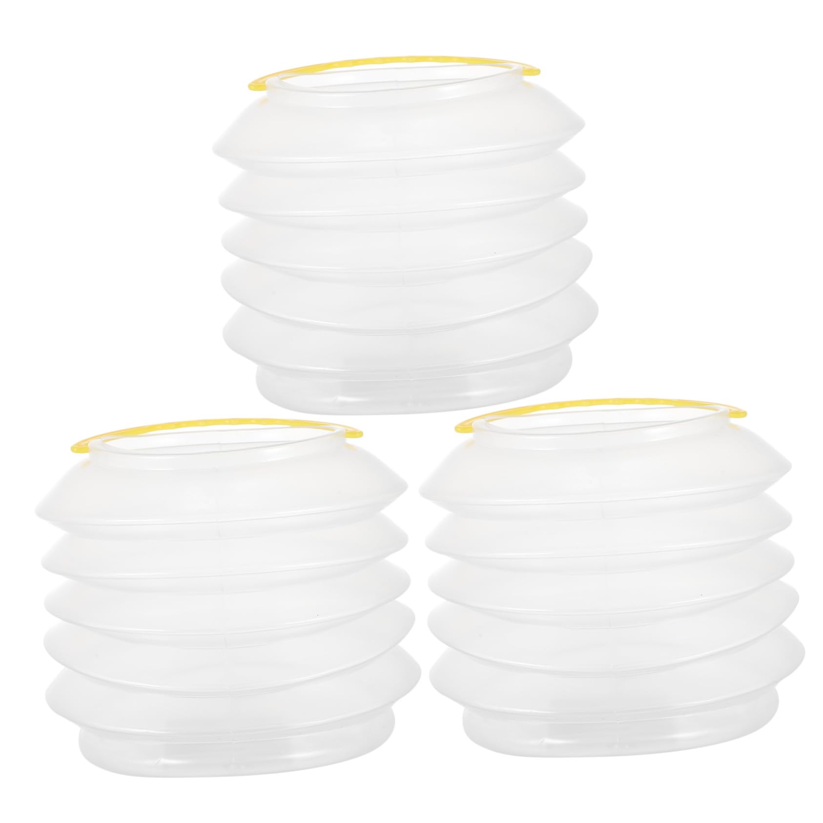 Operitacx 3pcs Telescopic Pen Holder Grout Cleaner Mini Multifunctional Collapsible Bucket Paint Brush Cleaner Organizer Brush Holder Lid Supplies Paint Water Cleaner Plastic White