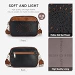 APHISON Quilted Crossbody Bags for Women Trendy,Vegan Leather Small Crossbody Purses Shoulder Handbags with Adjustable Strap