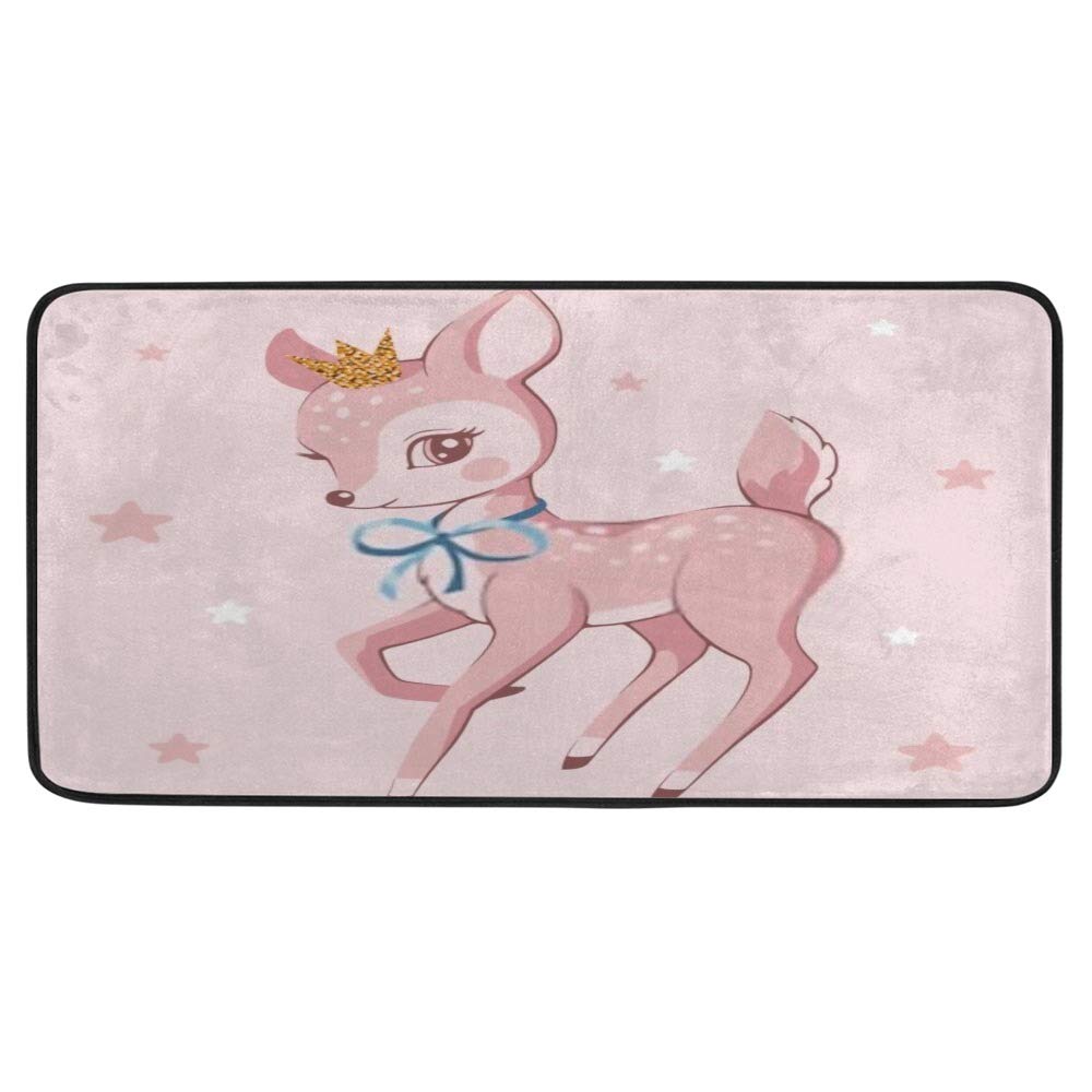 Tapis de cuisine antidérapant super confortable motif Sika Cerf