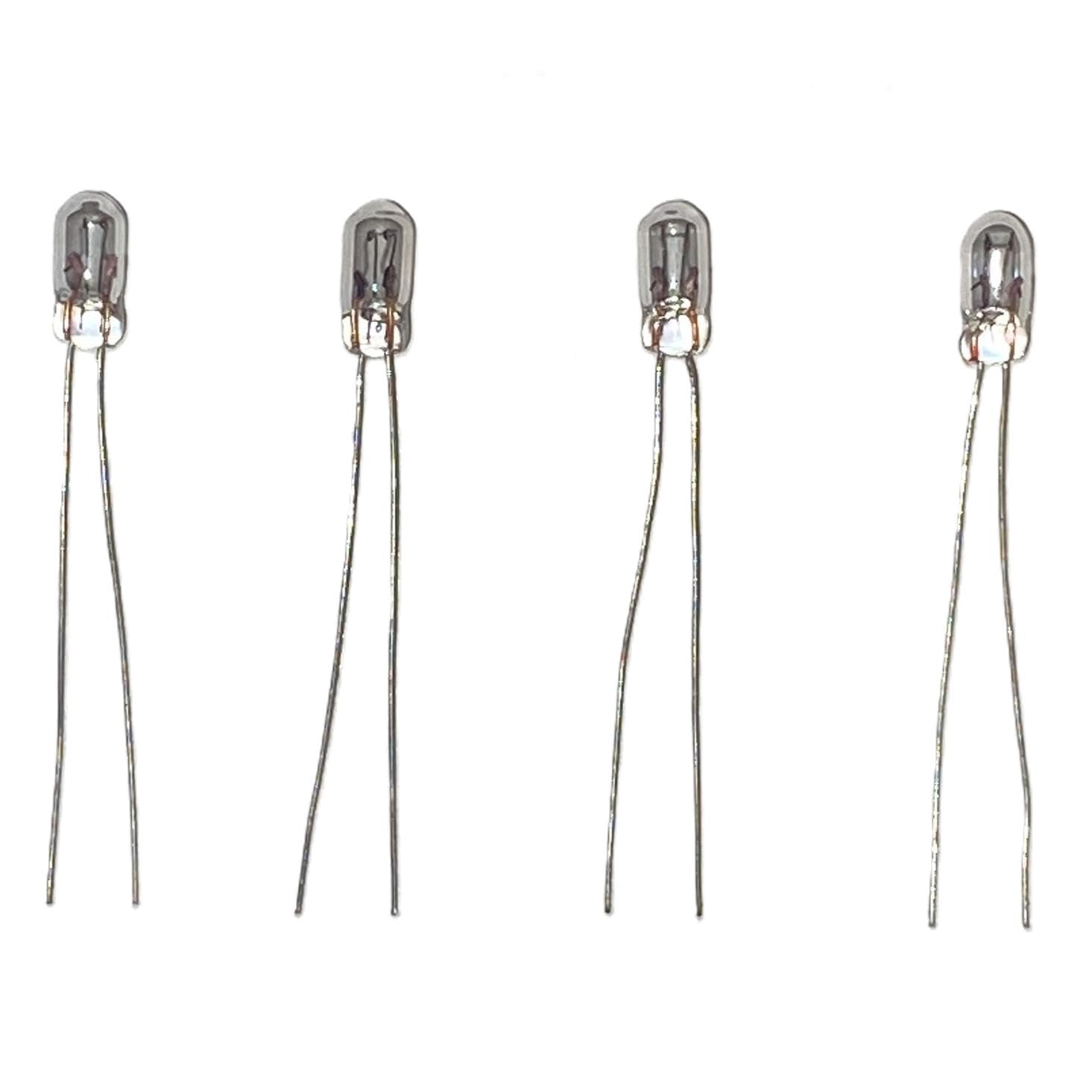 SSC Slot Car Grain of Wheat Light Bulbs Compatible for Scalextric Slot Car Models, Porsche 962, Jaguar XR9 etc. Spares, Toy DIY Parts Accessories Set of 4