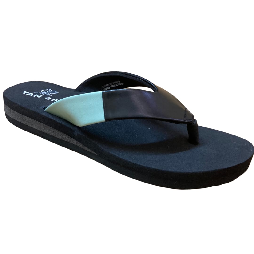 tan45 Orthopedic Slipper Rubber Sole MCP Insole Pain Relief Diabetic Footwear Ladies Chappal for Women Heel Pain Black-picture-41