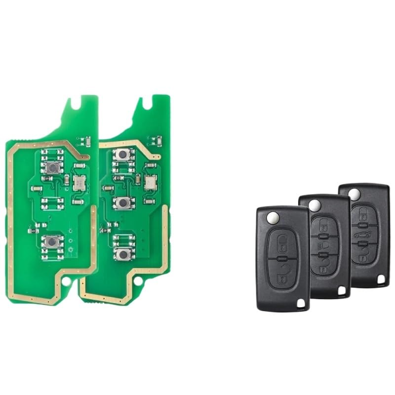 Suitable for 1PCS Ask/FSK Remote Key Circuit Board for Peugeot 207 408 307 308 408 Citroen C2 C3 C4 Picasso ID46 CE0536/0523(3BT CE0536,Ask)