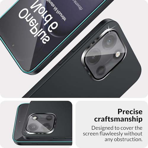 Image of FIRST MART Tempered Glass for Oneplus Nord 6 5G with Black Camera Ring Guard & Installation Kit | HD Clear Edge-to-Edge Screen Protector, Scratch Resistant, Case-Friendly | Pack of 1