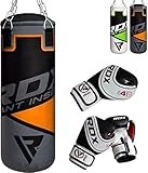 RDX Kids Punch Bag Filled Set Junior Kick Boxing 2FT Heavy MMA Training Youth Gloves Punching Mitts Muay Thai Martial Arts