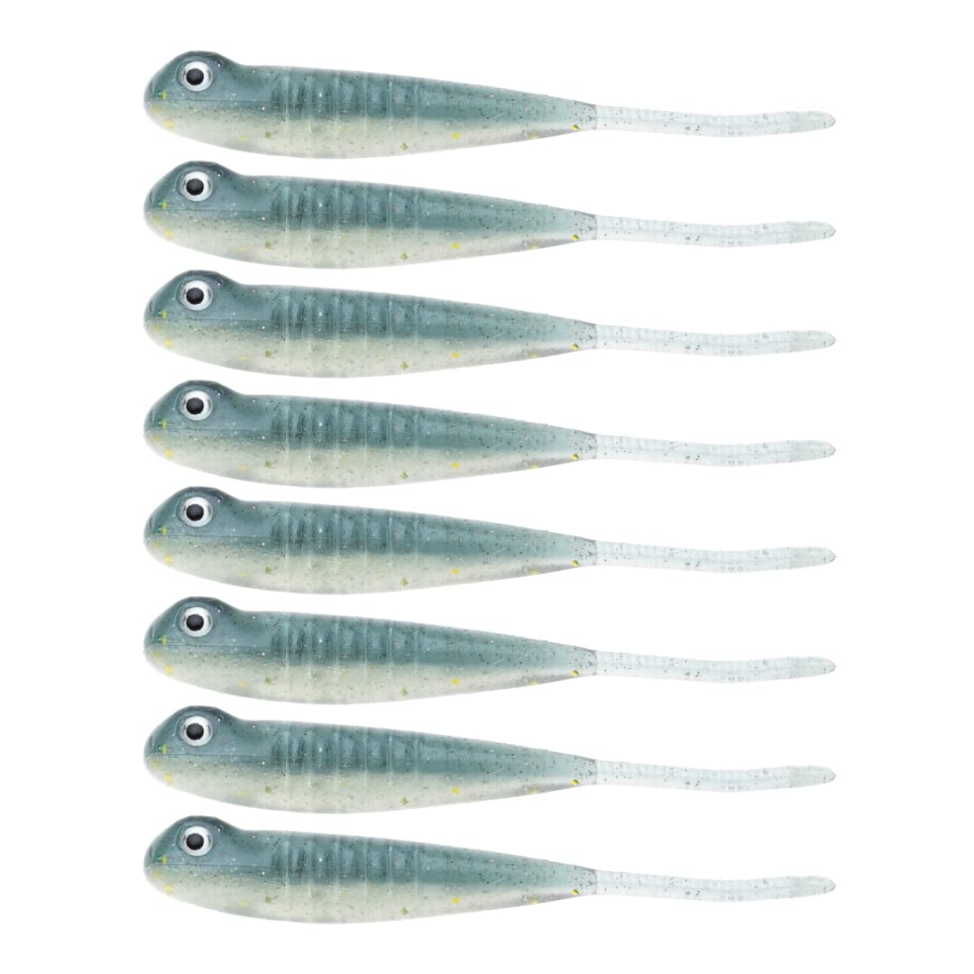 BAITFUEL Drifter Minnow Infused with Supercharged X55 Formula Gel: Fish Scent Technology with Powerful Attractants | 3.75-Inch, Foxy Lady (PN: X75591)