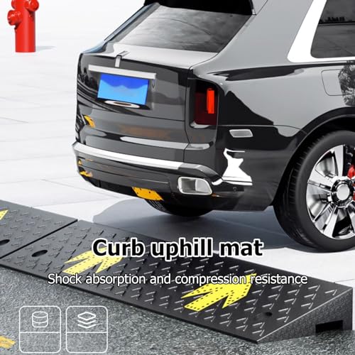 Rampa portátil para silla de ruedas de goma dura 6cm altura miniatura 5