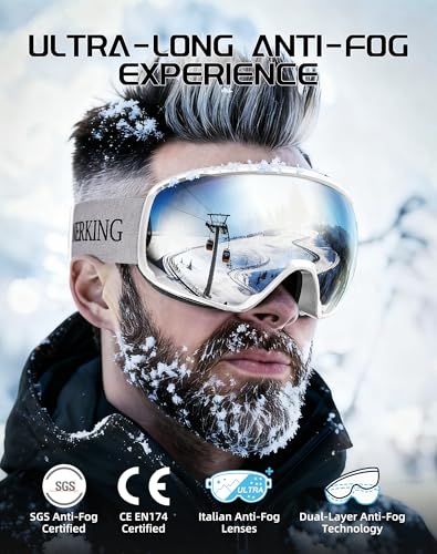 Innerking OTG Ski Goggles SGS Approved, Over Glasses Snow Snowboarding Winter Goggles Anti Fog for Adult, Youth, Men Women - Image 3