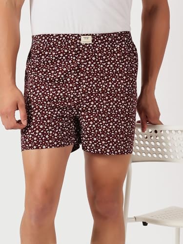 Image of Thomas Scott Men's | Cricket Club | Regular Fit | 100% Cotton | Casual | Woven | Boxer | Shorts | Pack of 3