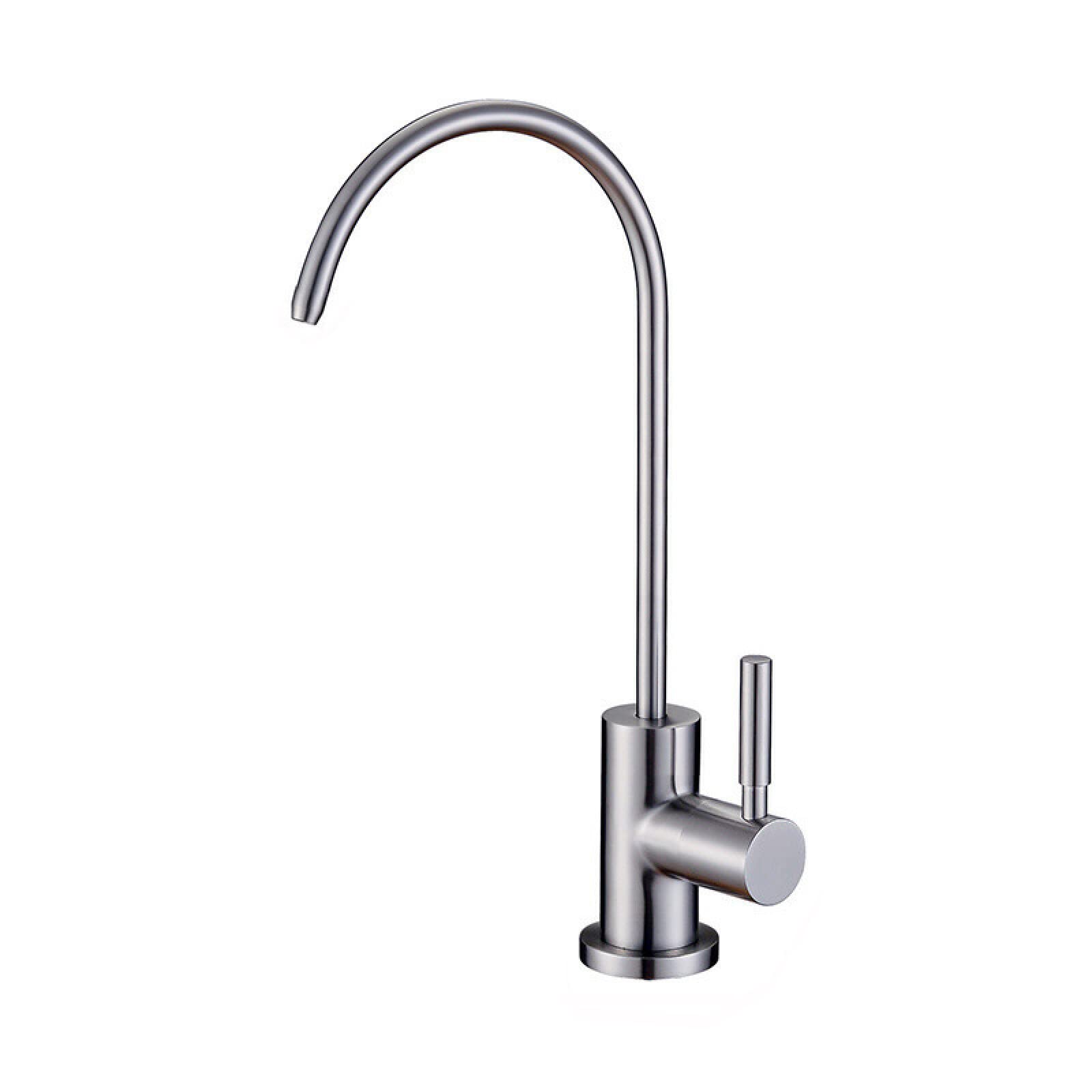 HTTGDGDH Water Filter Tap,Drinking Water For Reverse Osmosis,Gooseneck Kitchen Tap,Brushed,Brushed-A