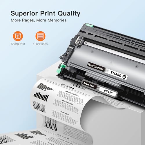 E-Z Ink TN450 DR420 Compatible Toner Cartridge And Drum Unit Replacement thumb #3