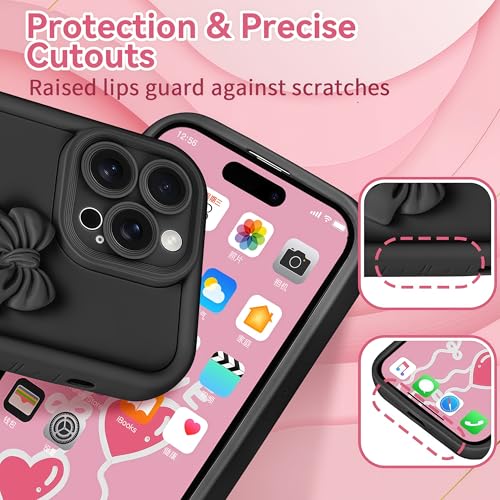 Coque iPhone 15 Pro nœud 3D antichoc fin pour éviter les rayures - 4