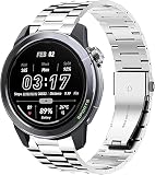 Blueshaweu Cinturino per Mibro GS Explorer/GS Pro 2/GS Active 2 Smartwatch, Cinturino in Acciaio Inossidabile Compatibile con Mibro GS Explorer/GS Pro 2/GS Active 2 Smartwatch (Argentato)