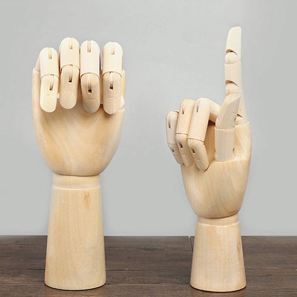 5 Set 18cm Holz Schaufensterpuppe Hände Kinder Rechtshänder Modell Skizzieren Zeichnen Hand