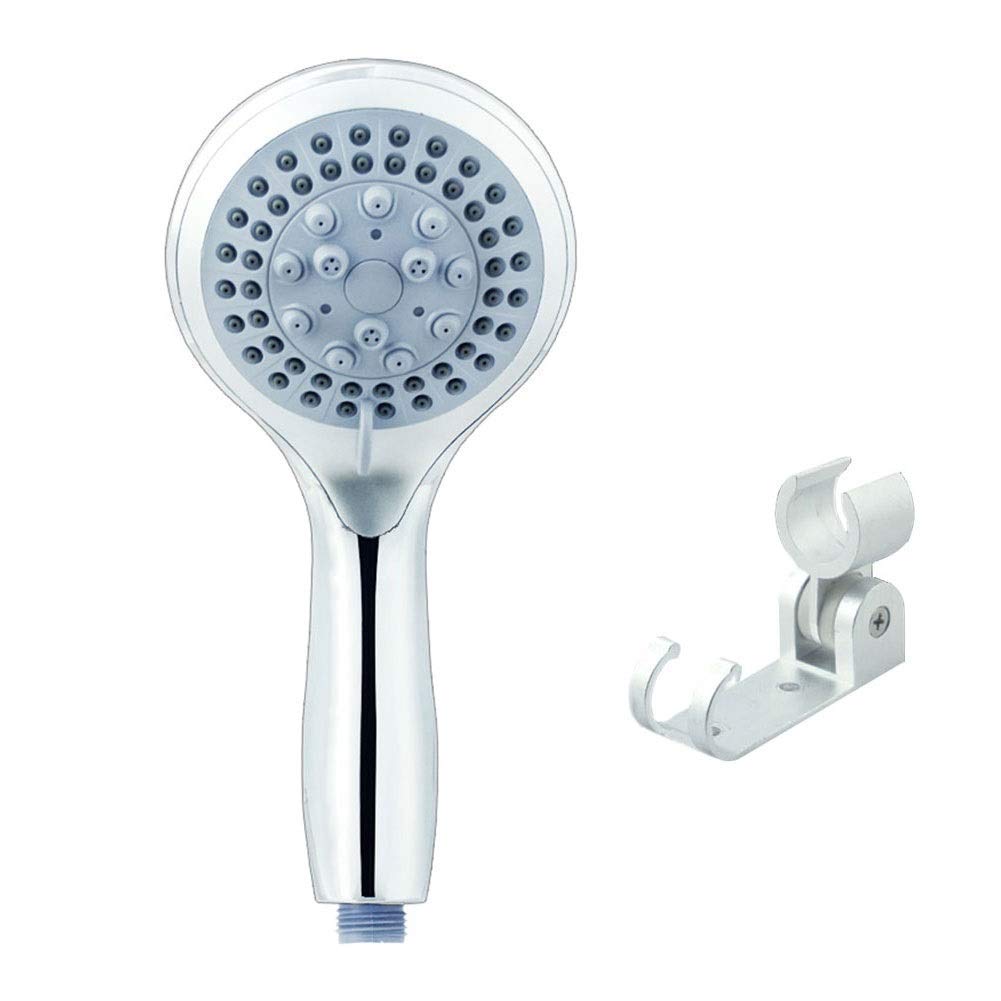 Shower Head Soffioni Doccia a Mano, doccetta, 5 impostazioni di modalità, soffioni Doccia massaggianti con Getto, soffioni Doccia universali Regolabili con Tubo Flessibile e Staffa per Bagno Rainfall
