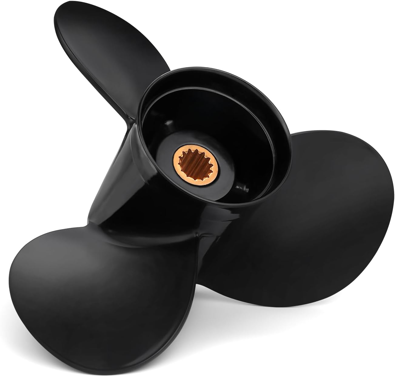 OEM Aluminum Boat Propeller10.3x12 Fit BRP Johnson Evinrude OMC Stern Drive 15-35 HP 14 Spline Tooth Prop Parts No.765050,RH