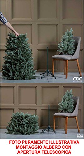 Albero di natale monviso verde slim altezza a