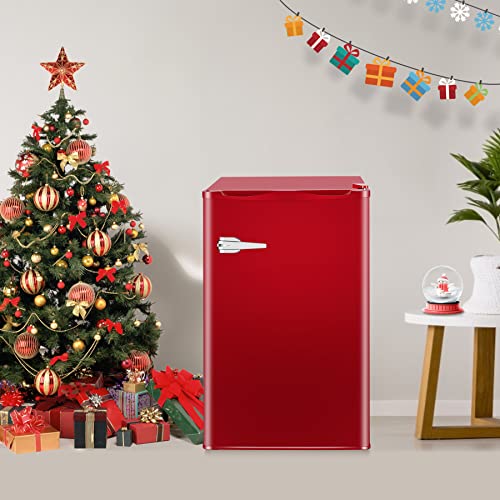 Lhriver Mini Upright Freezer - 2.3 Cu. Ft Compact Freezers Stainless Single Reversible Door And Thermostat, Leveling Legs And Removable Basket For Indoor Use #TOP5