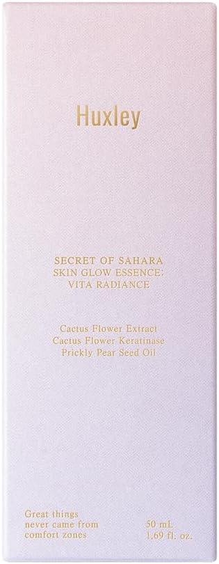 Huxley Secret of Sahara Skin Glow Essence Vita Radiance, 3% Niacinamide Face Serum, Korean Skincare Essence for Dewy Glow, Glass Skin Finish | 50ml / 1.69 fl. oz. - Image 2