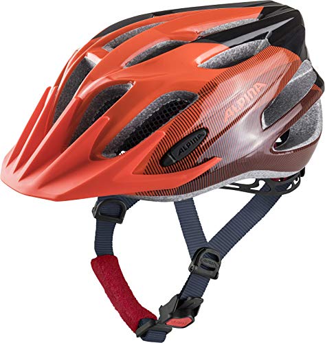 Alpina FB JR. 2.0 - Stoßabsorbierender, Leichter & Stabiler Fahrradhelm Mit nachrüstbarem LED Für Kinder, Indigo-Drop, 50-55 cm