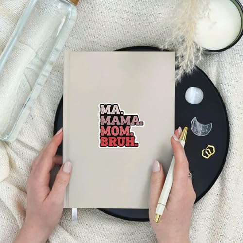 Image of SODAVA [3Pcs, 3 inchx3 inch] Mama Mommy Mom Bruh Sticker, Funny Mom, Mommy Mama Mother's Day Stickers, Waterproof Vinyl Decal, Gifts for Hard Hat, Laptop, Car, Bike, Multiple Occasions