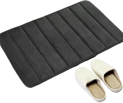 Miniatura 6 de Alfombra antideslizante de Baño Super Absorbente, Alfombras Antideslizantes De Espuma Viscoelástica Suave, Para Dormitorio, Inodoro, Ducha,
