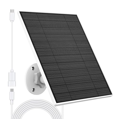 Solar Panel for Eufy Outdoor Camera, 5W Solar Panel Charger Compatible with Eufycam, Continuous...