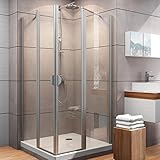 Schulte Sunny Eckeinstieg mit Drehtüren, 180 cm Höhe, 90 x 90 cm, Sicherheitsglas (ESG), klar hell, D236006 01 50