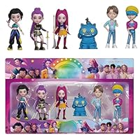 HIDLY Cute Kpop Demon Dolls Set with Trendy Outfits, 11.5'' Doll Kpop Demon Merch Christmas Decorations Gifts (6PCS-A)