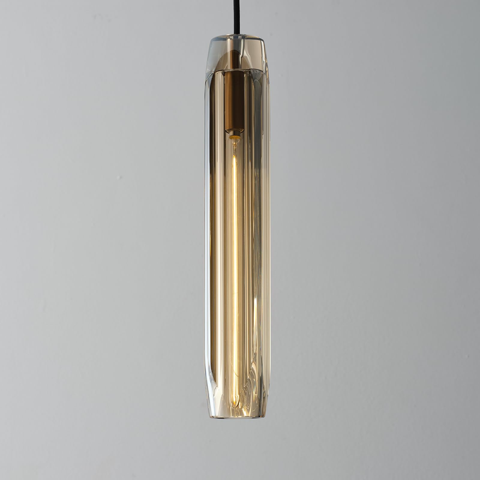 Photo 1 of PRTSER Pendant Light 15" Amber Crystal
