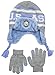 U.S. Polo Assn. Girls' Intarsia Pattern Peru Style Beanie and Tech Touch Gloves