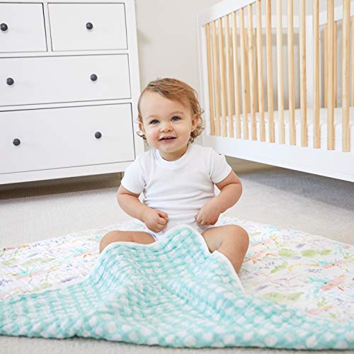 Image of aden + anais Essentials Dream Blanket, Muslin Baby Blankets for Girls & Boys, Ideal Lightweight Newborn Nursery & Crib Blanket, Unisex Toddler & Infant Bedding, Shower & Registry Gift, Tropicalia