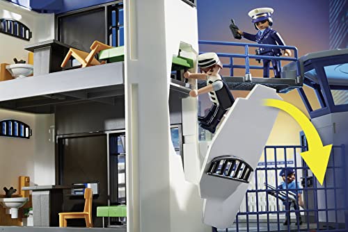 Playmobil City Action 6872 Polizei-Kommandozentrale mit Gefängnis, für Kinder von 4-10 Jahren – Bild 5