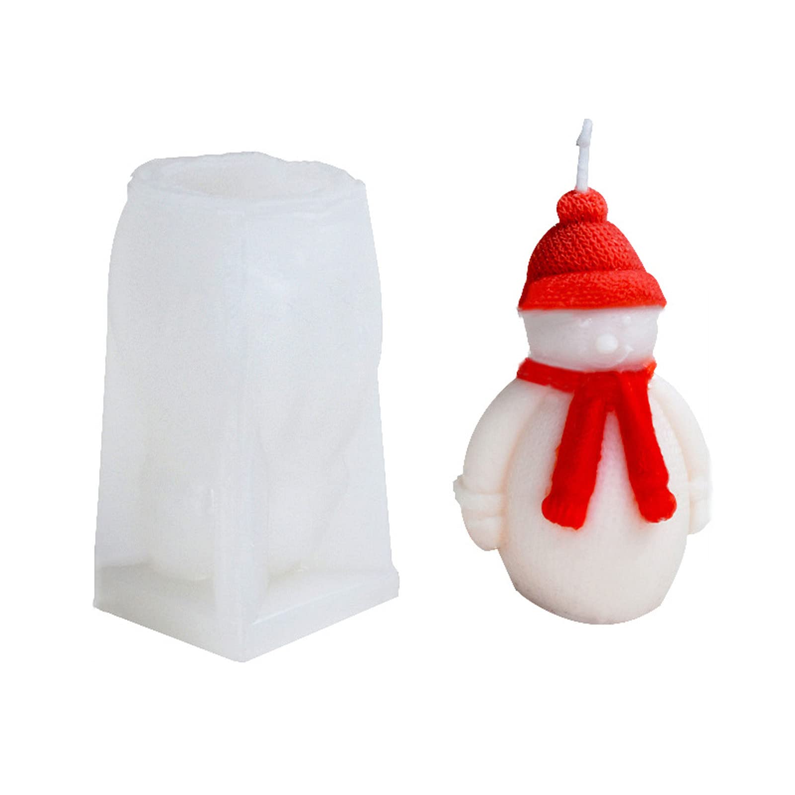 Kalttoy Snowman Christmas Decoration Silicone Mold 3D Santa Soap Soap Plaster Mold Silicone Molds For Resin