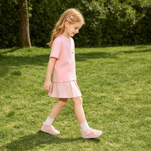 Image of FEETCITY Toddler Walking Shoes Slip On Toddler Shoes Boys Girls Kids Sports Sneakers Casual School Shoes Barefoot Shoes