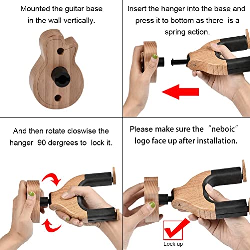 Enregistrer Le Support de Guitare Espace Montage de Serrure Auto Crochet de Guitare Suspension de Guitare Crochet en… - Les Beatles, Paul McCartney, John Lennon, RIngo Starr, George Harrison Enregistrer Le Support de Guitare Espace Montage de Serrure Auto Crochet de Guitare Suspension de Guitare Crochet en… – Image 4