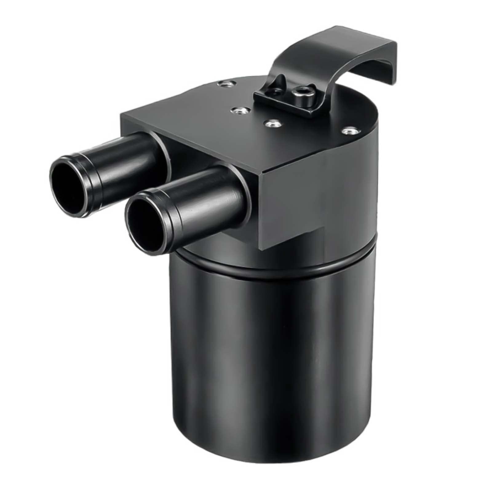 Aluminum Alloy Oil Catch Can Reservior 300ml Automotive Replacement Catch Can Breather Tank Kit Compatible with BMW N54 335i 135i E90 E92 E82 2006 2007 2008 2009 2010,Black